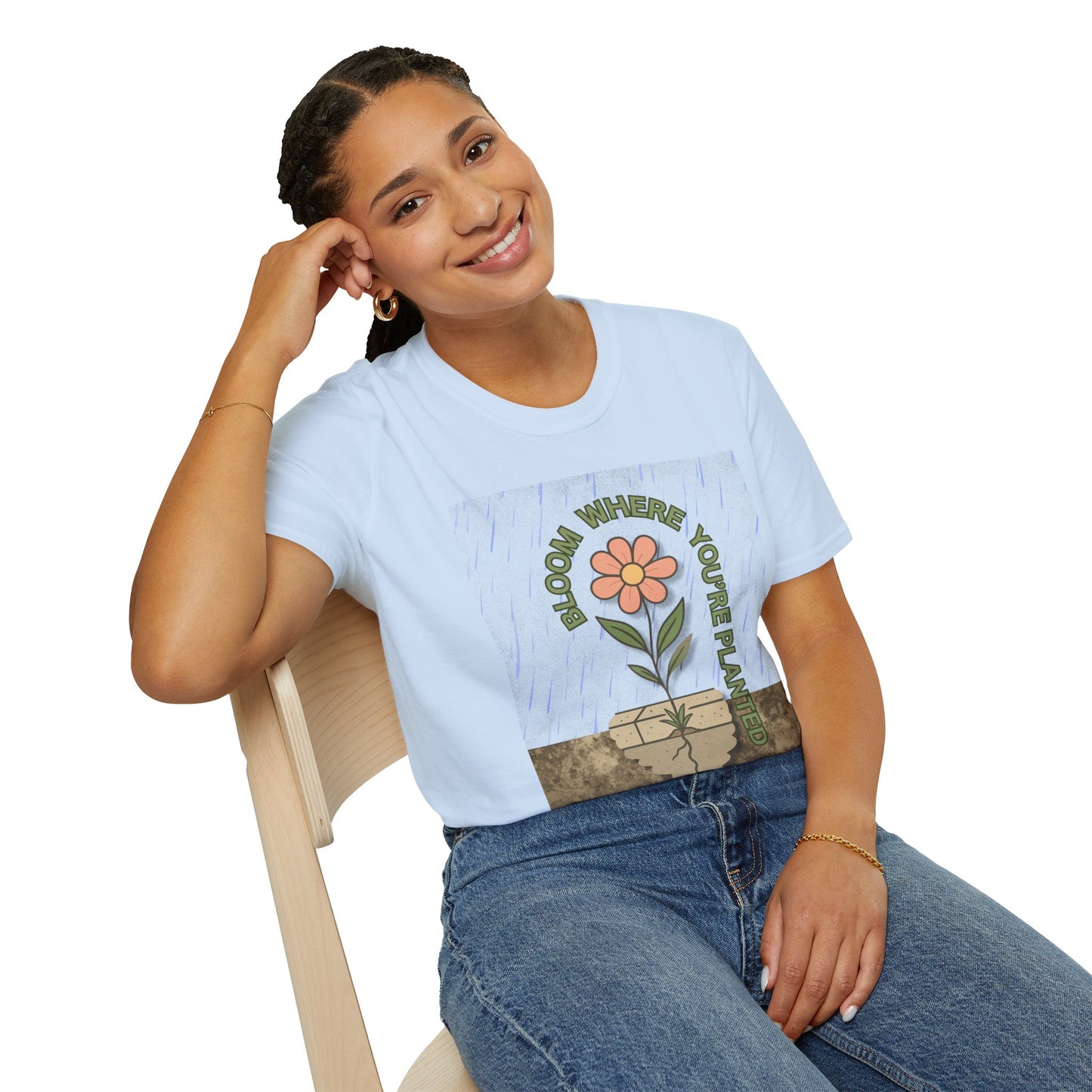 Wild at Heart: Bloom Through the Concrete Tee